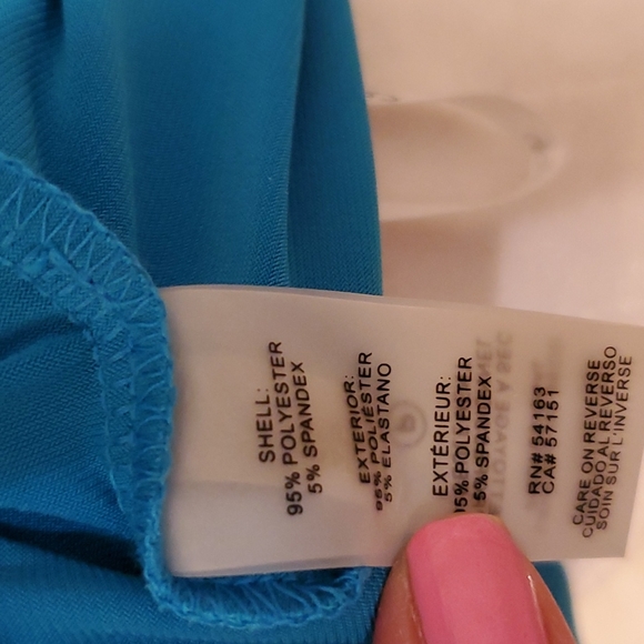 Calvin Klein 💙NWT💙Size Medium Turquoise Sleeveless Top! 💙💙💙 - Picture 12 of 13